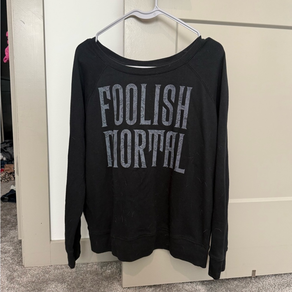 Black 'Foolish Mortal' Sweatshirt